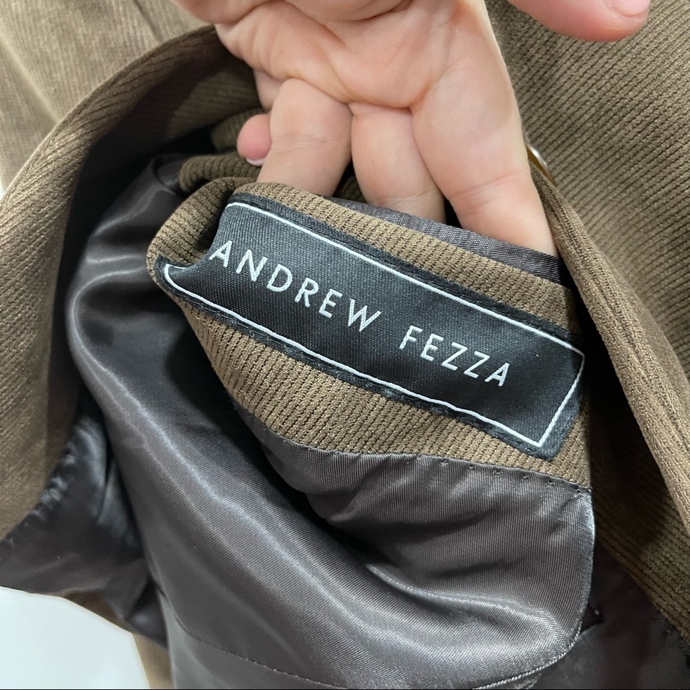 Andrew Fezza Brown 3-Button Blazer Jacket Soft 43R - Picture 7 of 8
